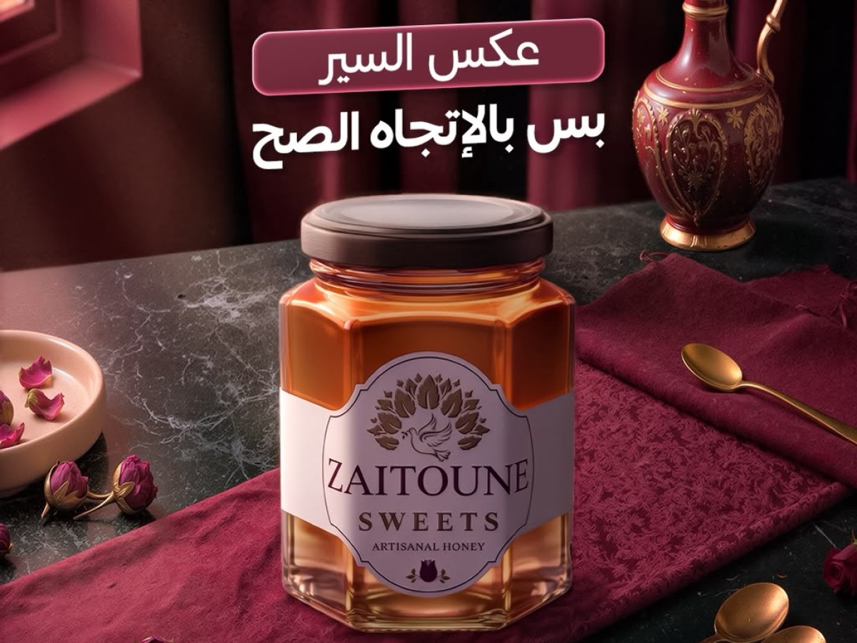 حلويات زيتونة تتربع على عرش الحلويات في دمشق كأول براند يعتمد العسل الطبيعي في تحضير حلوياته.